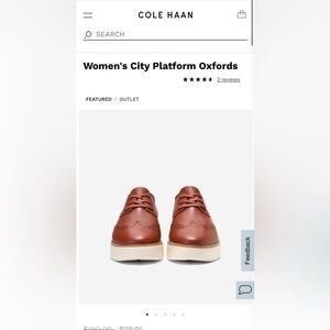 Cole Haan grand city platform oxfords